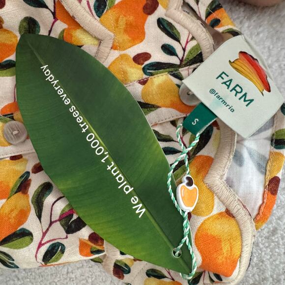 Farm Rio Scallop Hem, Button Down Skirt - Picture 7 of 7